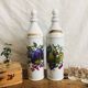 Porcelain bottle duo for mirabelle and raspberry brandy
