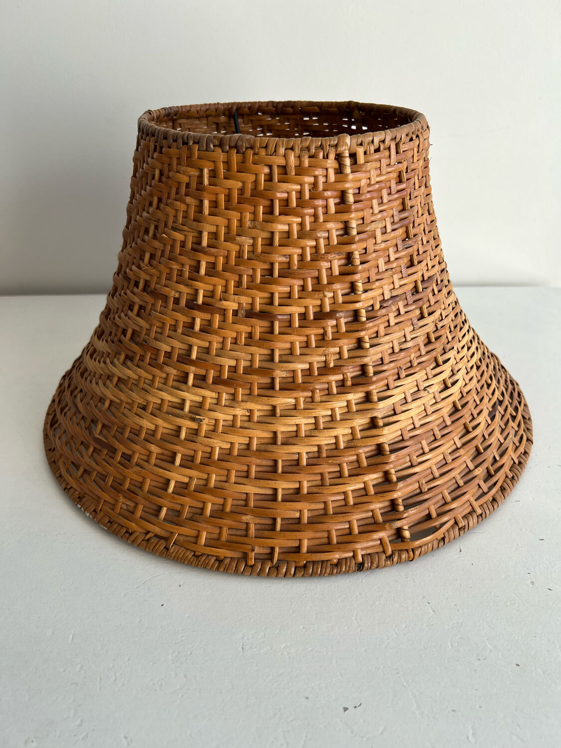 Rattan lampshade