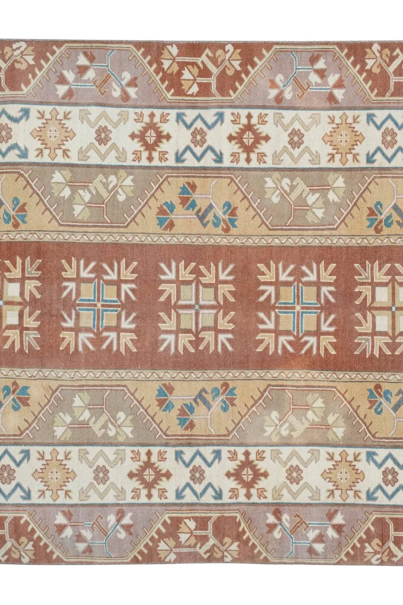 Vintage Turkish Oushak rug 155x237 cm