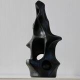 Free-form ceramic, painted black, 1969