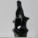 Free-form ceramic, painted black, 1969