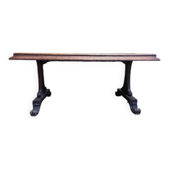 Art Nouveau style mahogany bistro table
