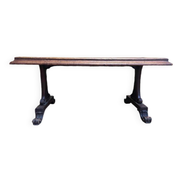 Table de bistrot en acajou style Art Nouveau