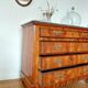 Louis-Philippe Commode (19th century) Walnut Burl Saint Anne Marble
