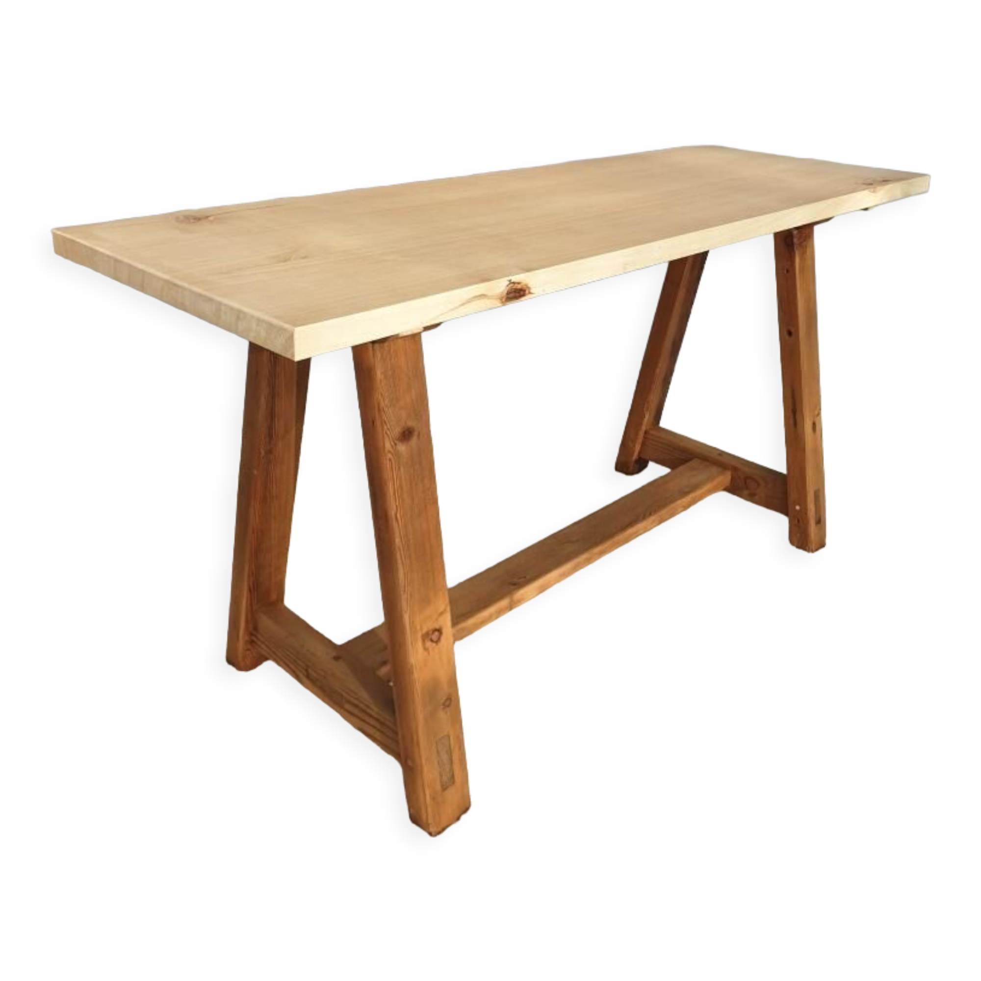 Workshop trestle coffee table