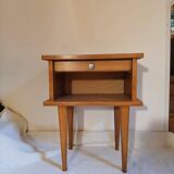 1960s oak bedside table