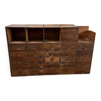 Wooden locker cabinet