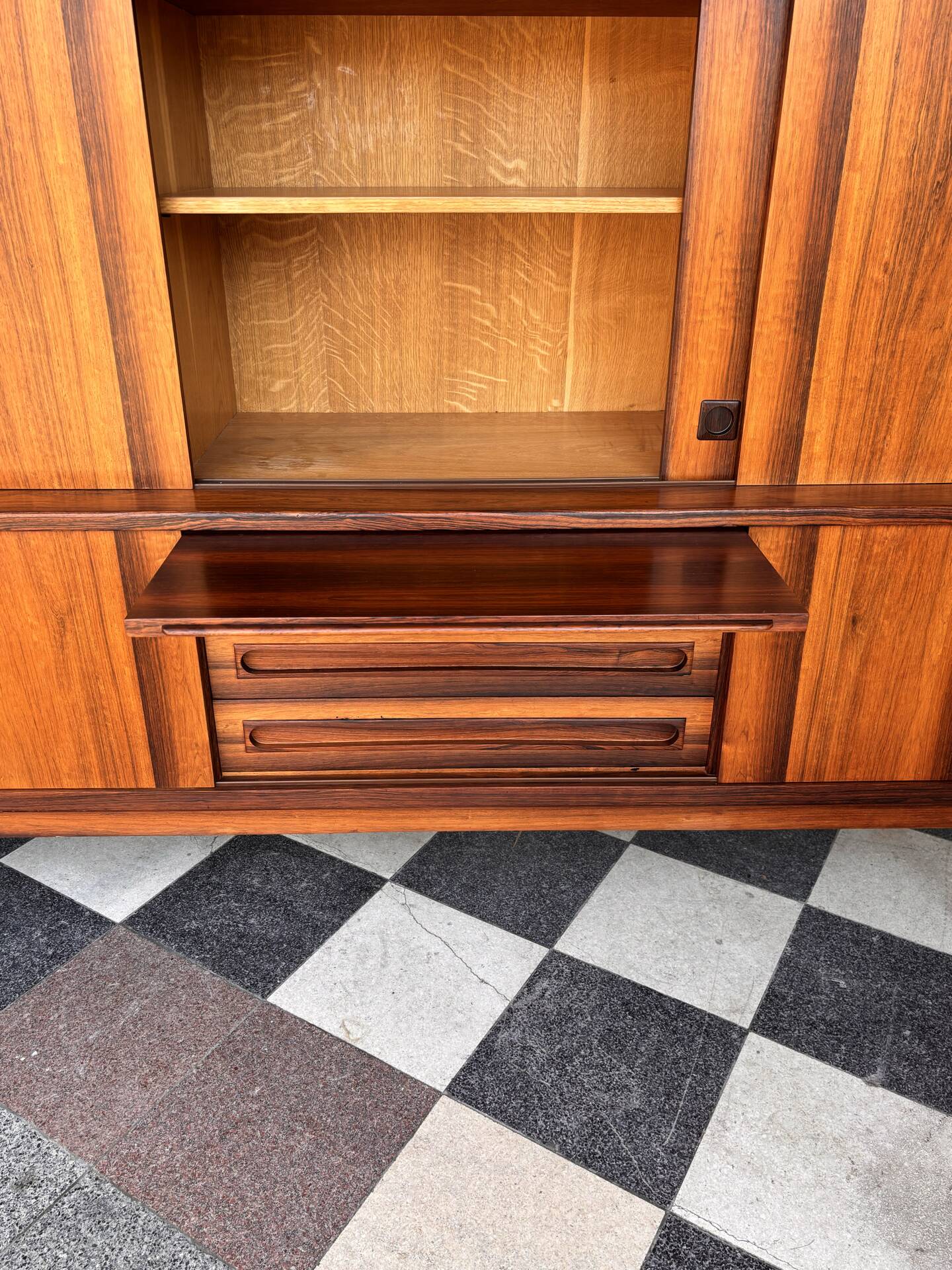Buffet enfilade haute en palissandre