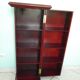 Wooden extra cabinet (selette), 2 interior storage spaces with 6 modular shelves