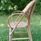 Vintage chestnut children's armchair