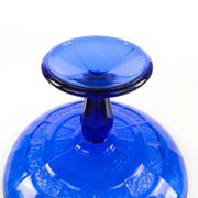 Art Deco fruit bowl, pressed glass, Ząbkowice, Poland, 1950s