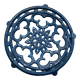 Old blue cast iron trivety