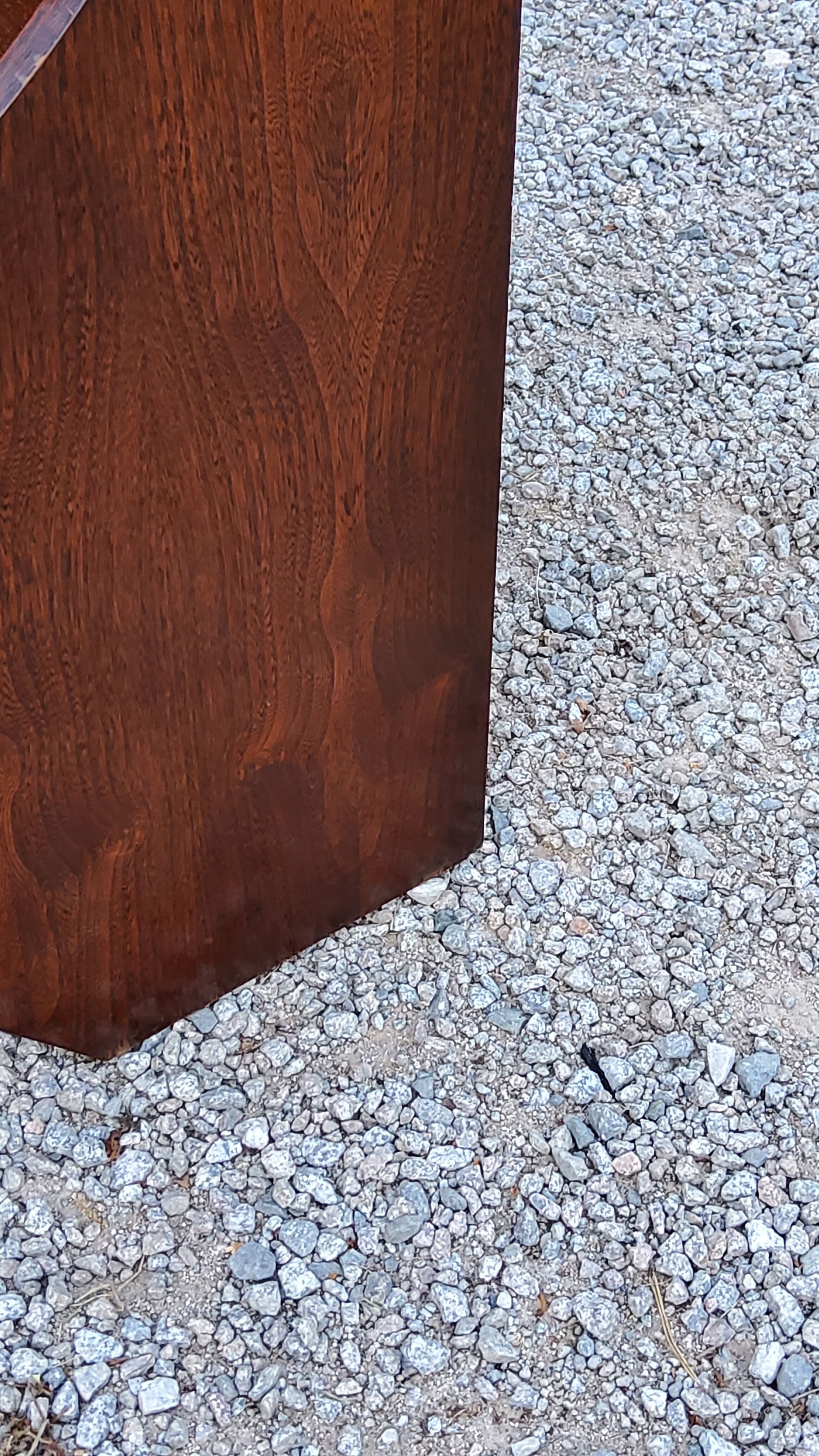 Pair of bedside tables from the 70s in rosewood stained oak veneer