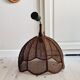 Suspension en raphia marron