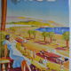 Plaque tôle lithographiée publicitaire vintage Nice