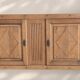 Two-body sideboard in solid oak – unique piece by a cabinetmaker – 1960s