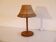 Danish lamp in teak and woven rattan 1960