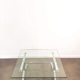 Table basse Jocker en verre d'Olivier Mourge de 1963