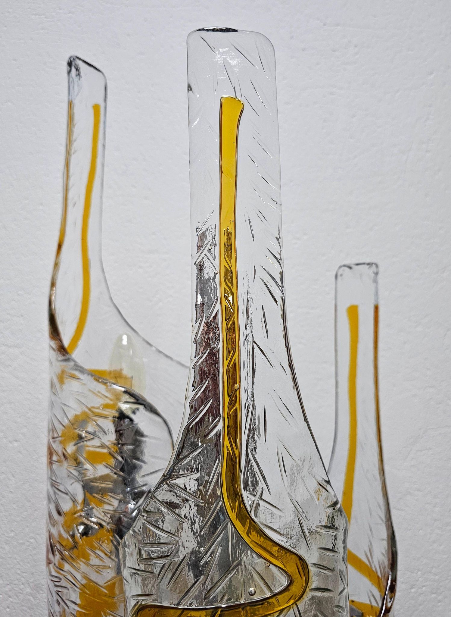 Mazzega floor lamp by Toni Zuccheri in Murano glass 1970s