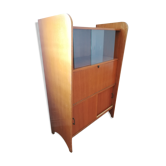 Scandinavian vintage design secretary with window and closet