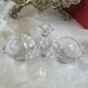 Double crystal salt cellar by Baccarat, model with cut decoration, 20th century.