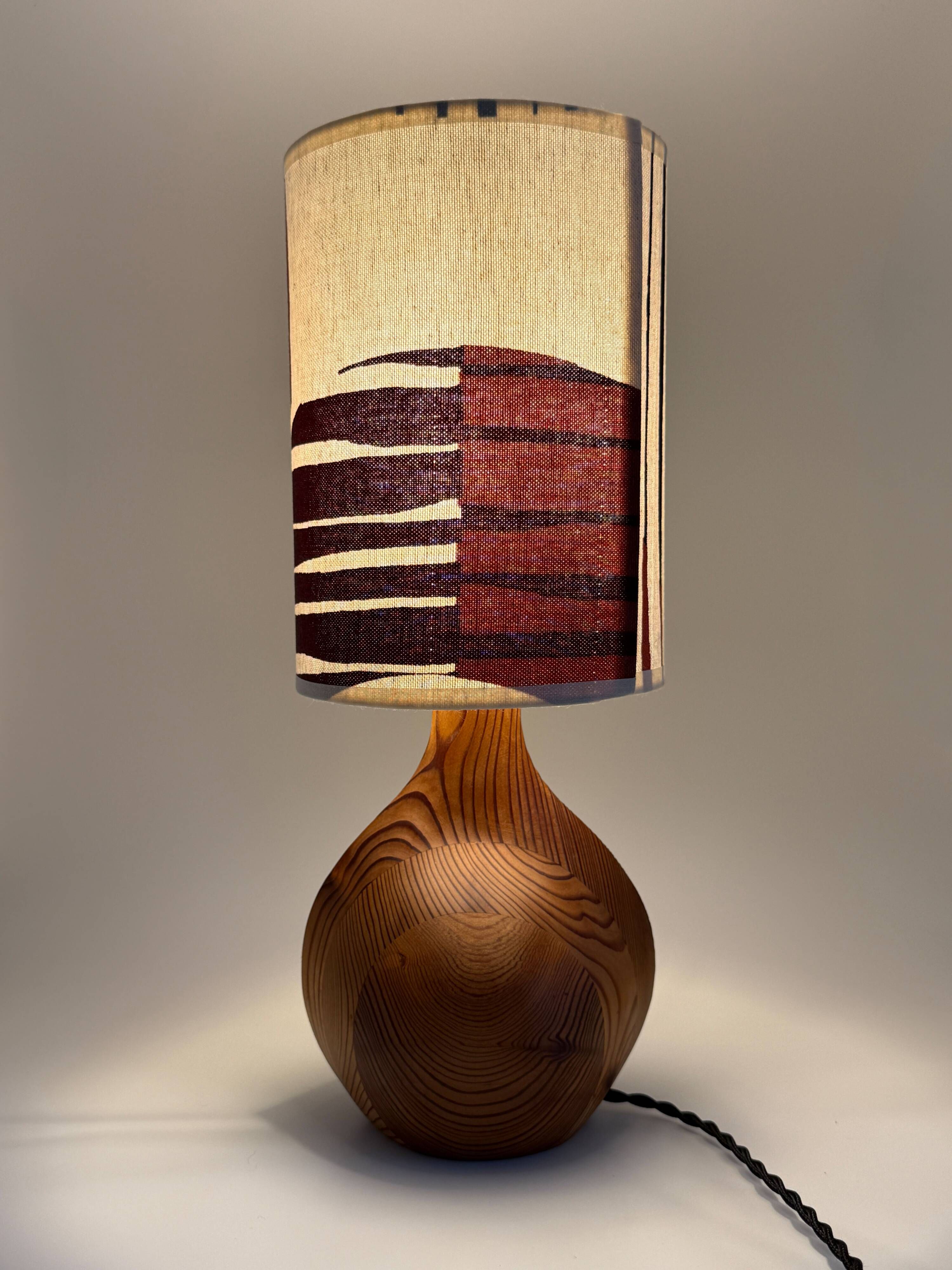 Scandinavian lamp • Custom lampshade • Mid Century