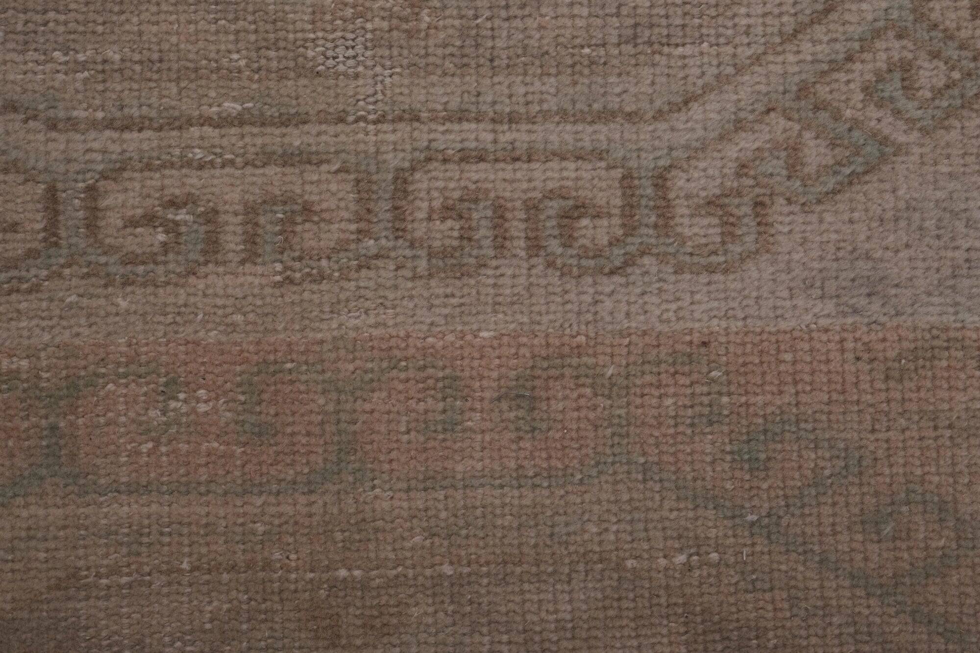 Vintage Turkish hallway carpet 84x576 cm