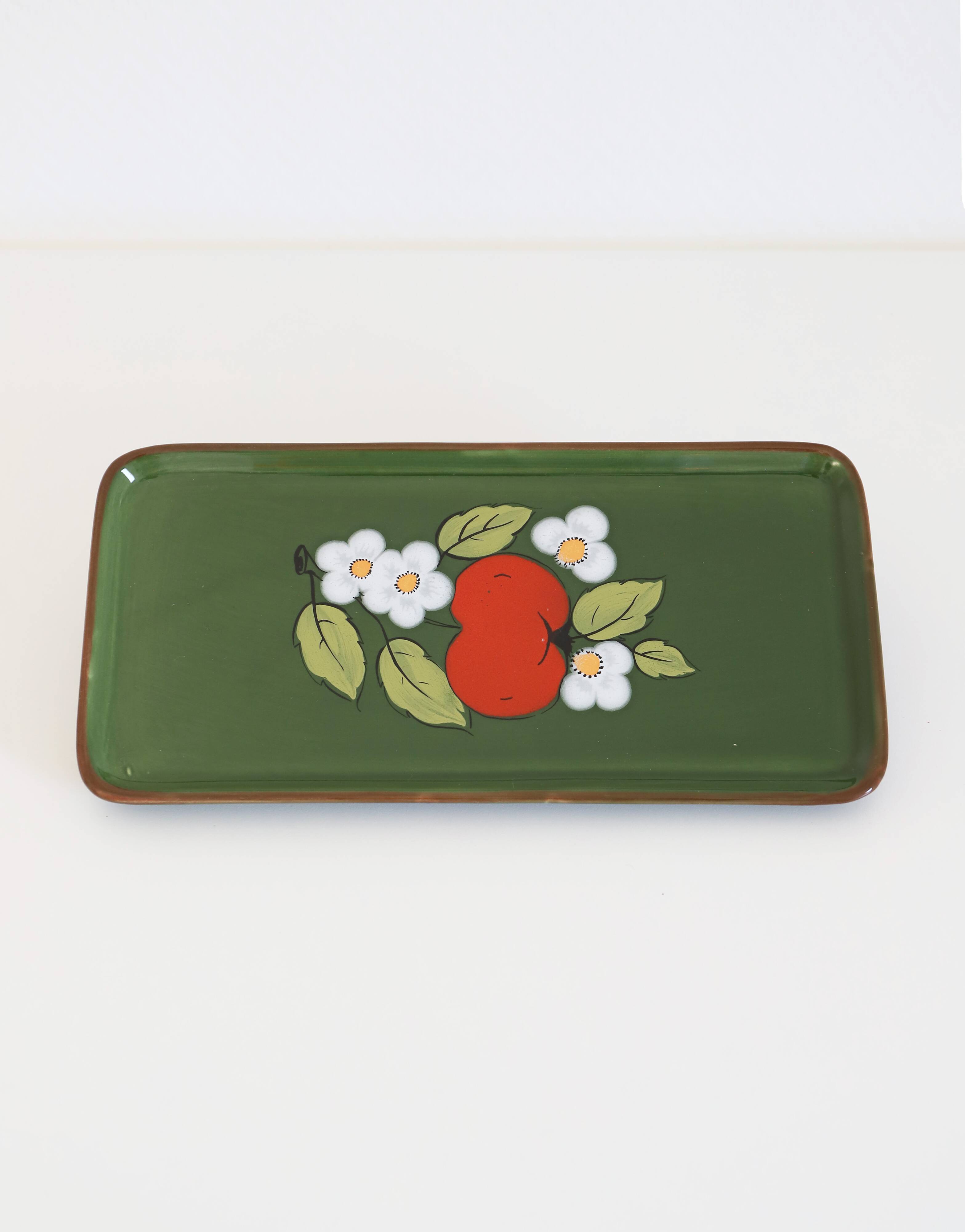 Vintage 70s ZELLER KERAMIK cake plate