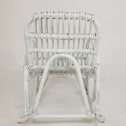 Chaise à bascule vintage pour enfant en rotin/bambou