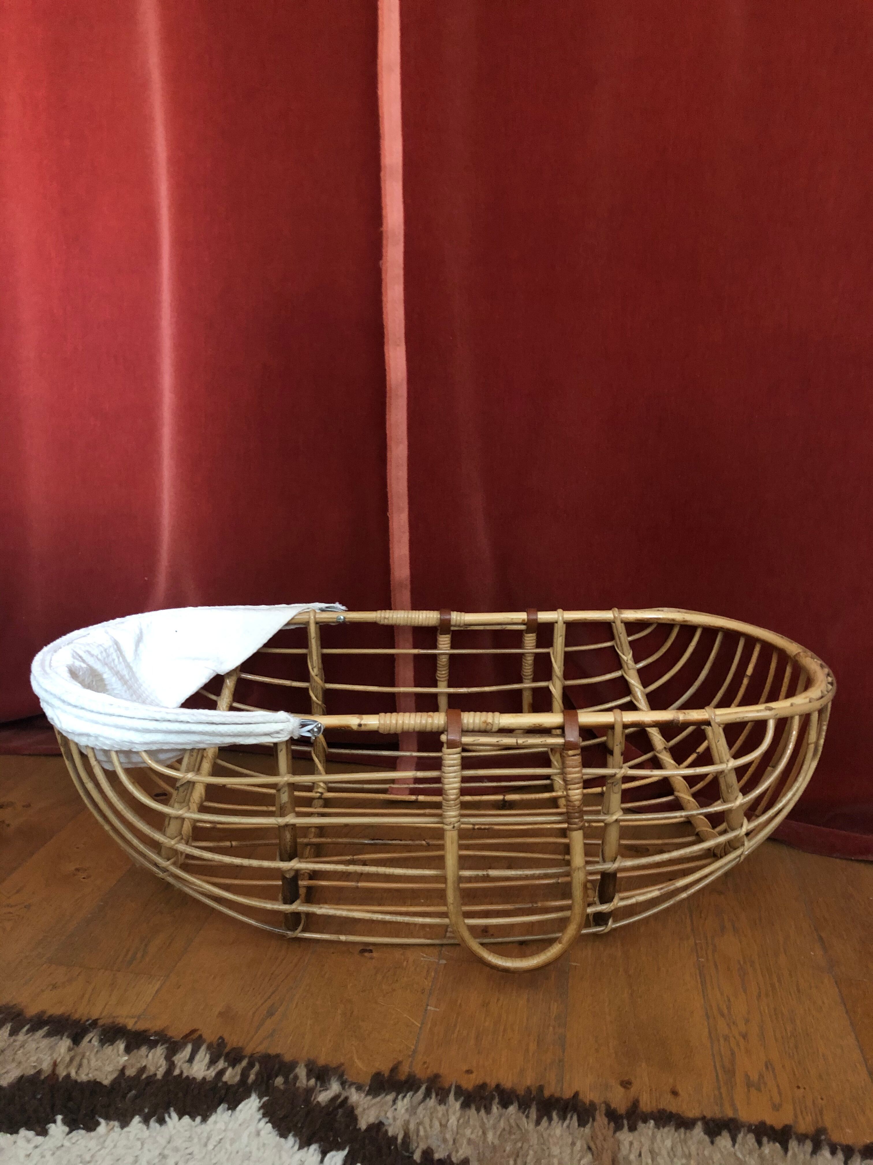Berceau bébé osier