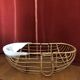 Baby wicker cradle