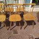 Set of 18 wooden bistro chairs - vintage - year 50 - 60