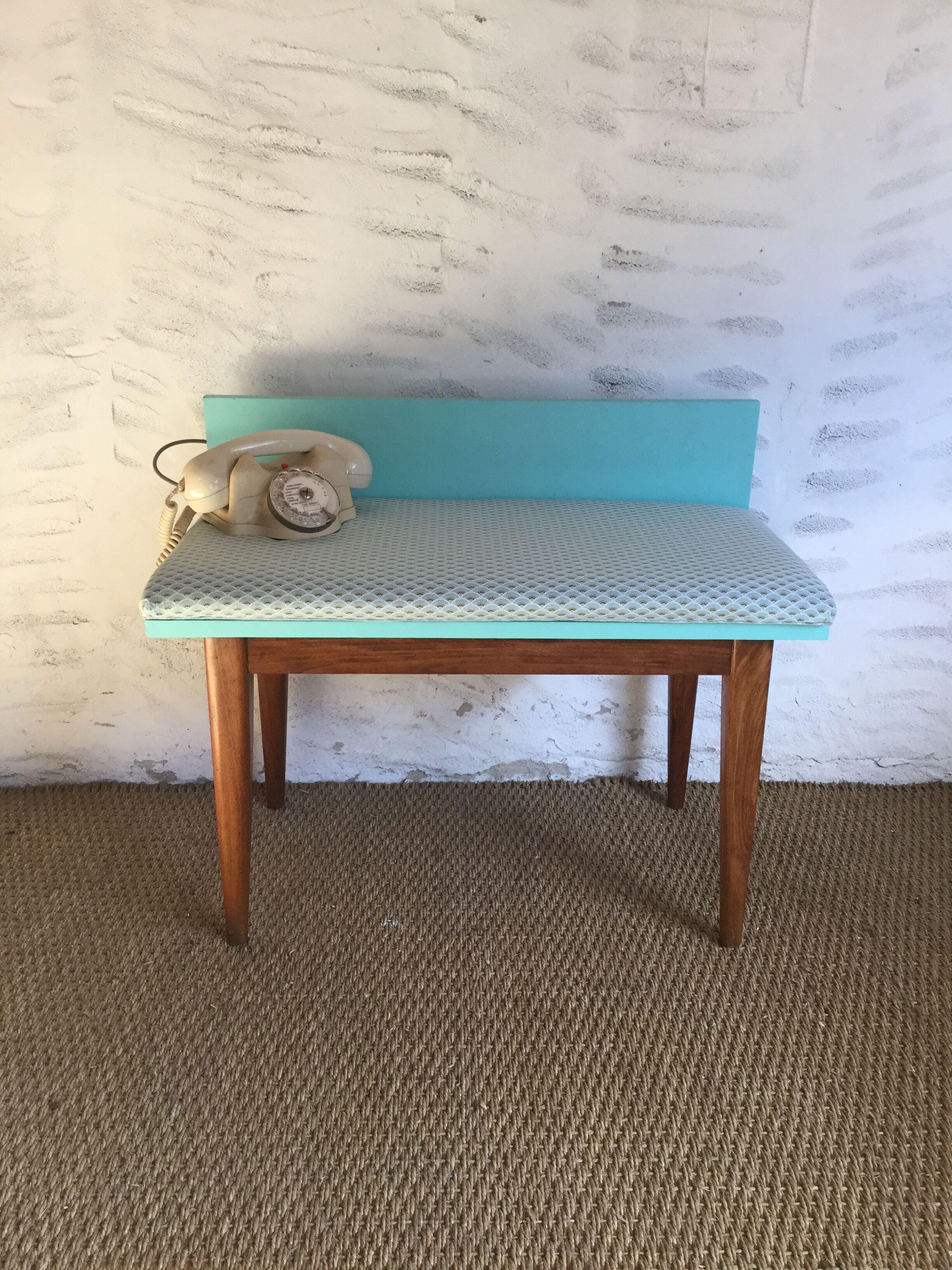 Vintage entry bench