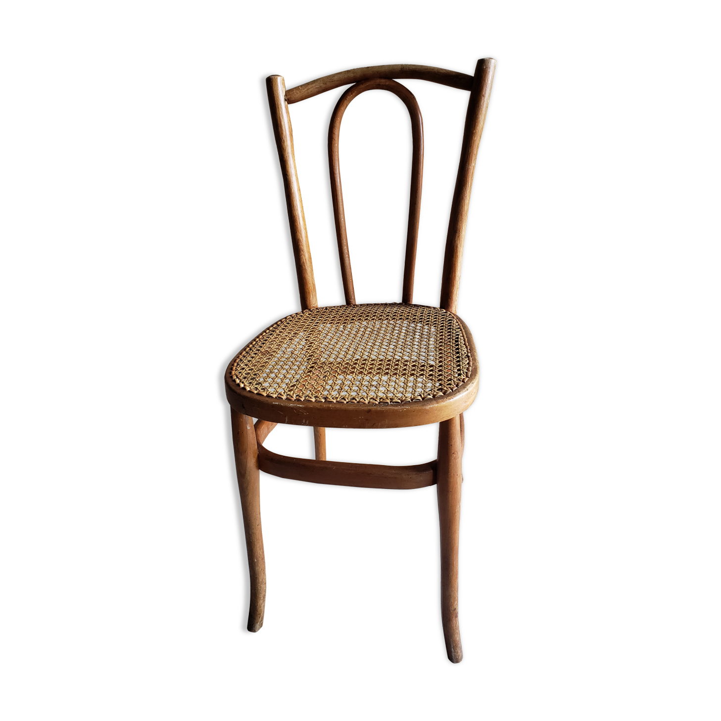 Ancienne chaise cannée desloges 39