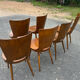 Suite of 6 Baumann chairs Dove model