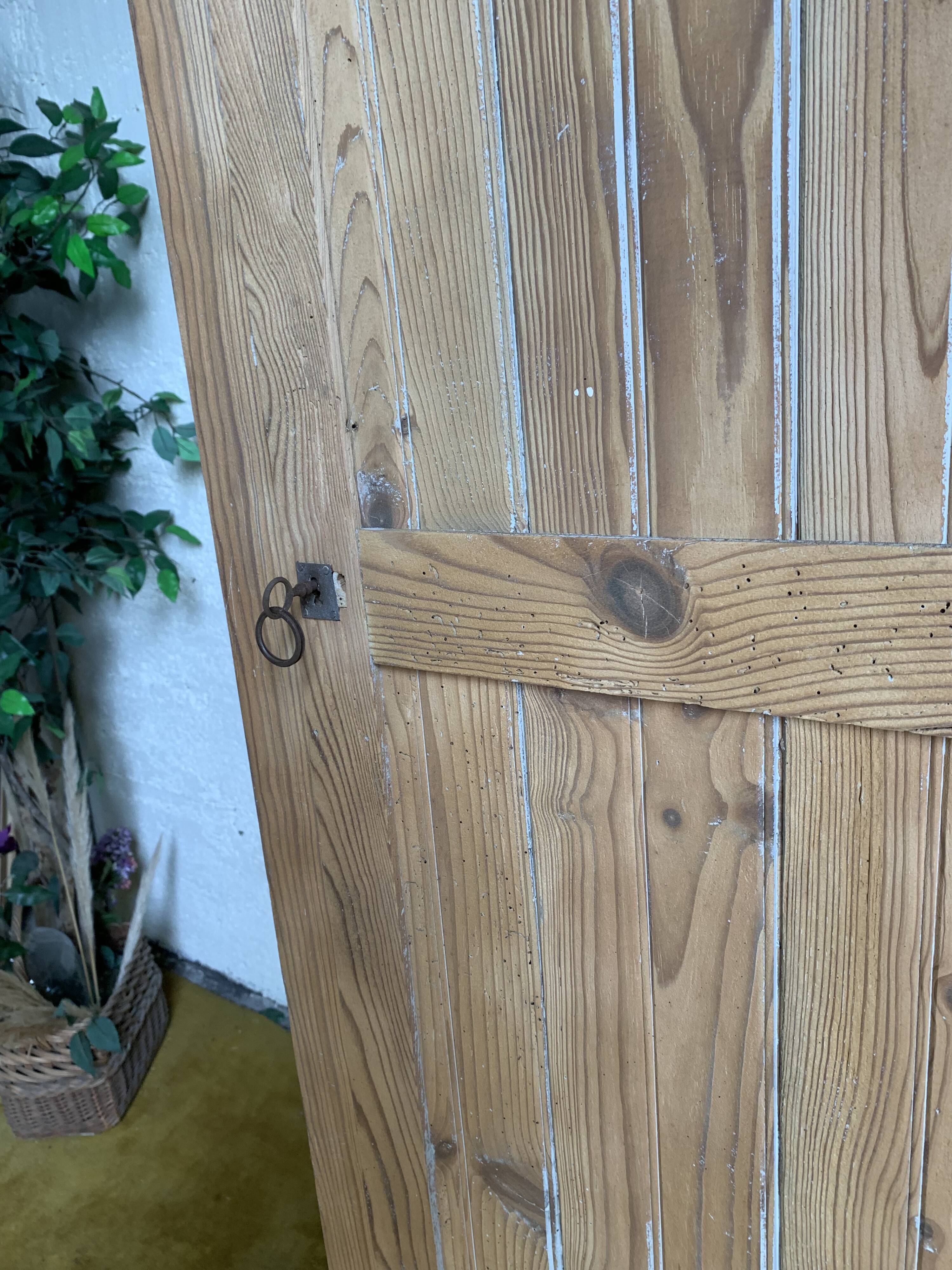 Wardrobe with 1 raw wood door