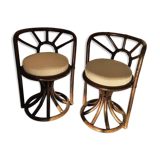 Bamboo chairs 80s