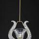 Charming Murano Glass Art Deco Pendant Chandelier by Ercole Barovier, 1940s