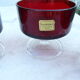 Service of 6 luminarc rubies 70s cups