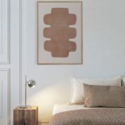 Peinture sur papier terracotta signée Eawy