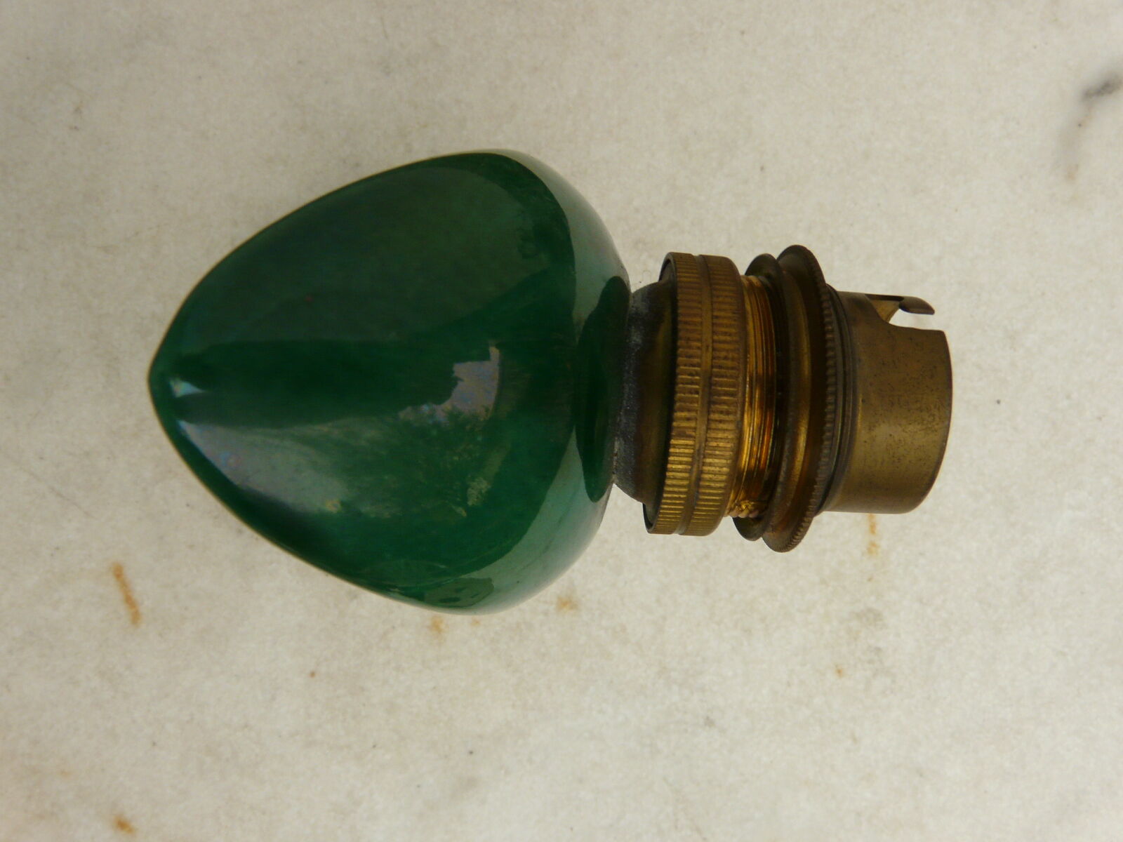 Art deco green ceramic sconce