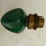Art deco green ceramic sconce