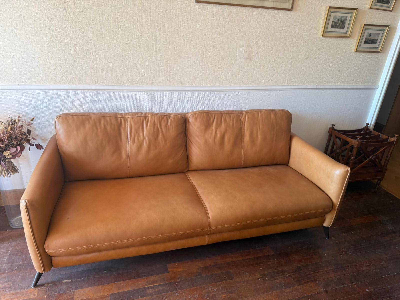 Leather sofa