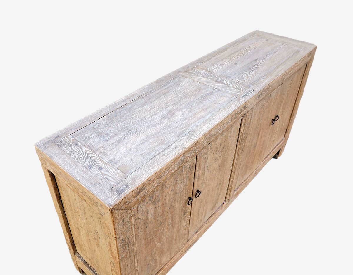 Chinese sideboard in natural elm
