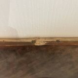 Tableau peinture huile toile portrait femme robe dentelle xixème 19ème merl