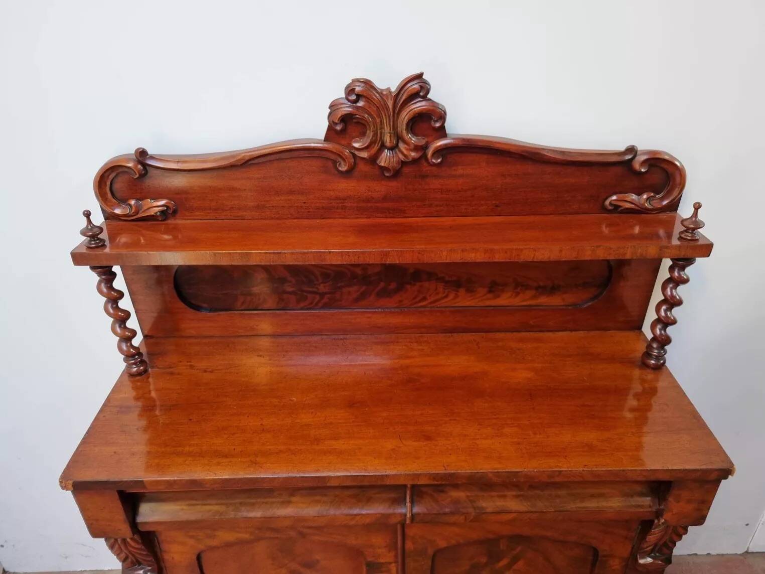 English buffet in mahogany