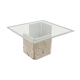 Italian marble and glass coffee table 1970