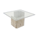 Italian marble and glass coffee table 1970