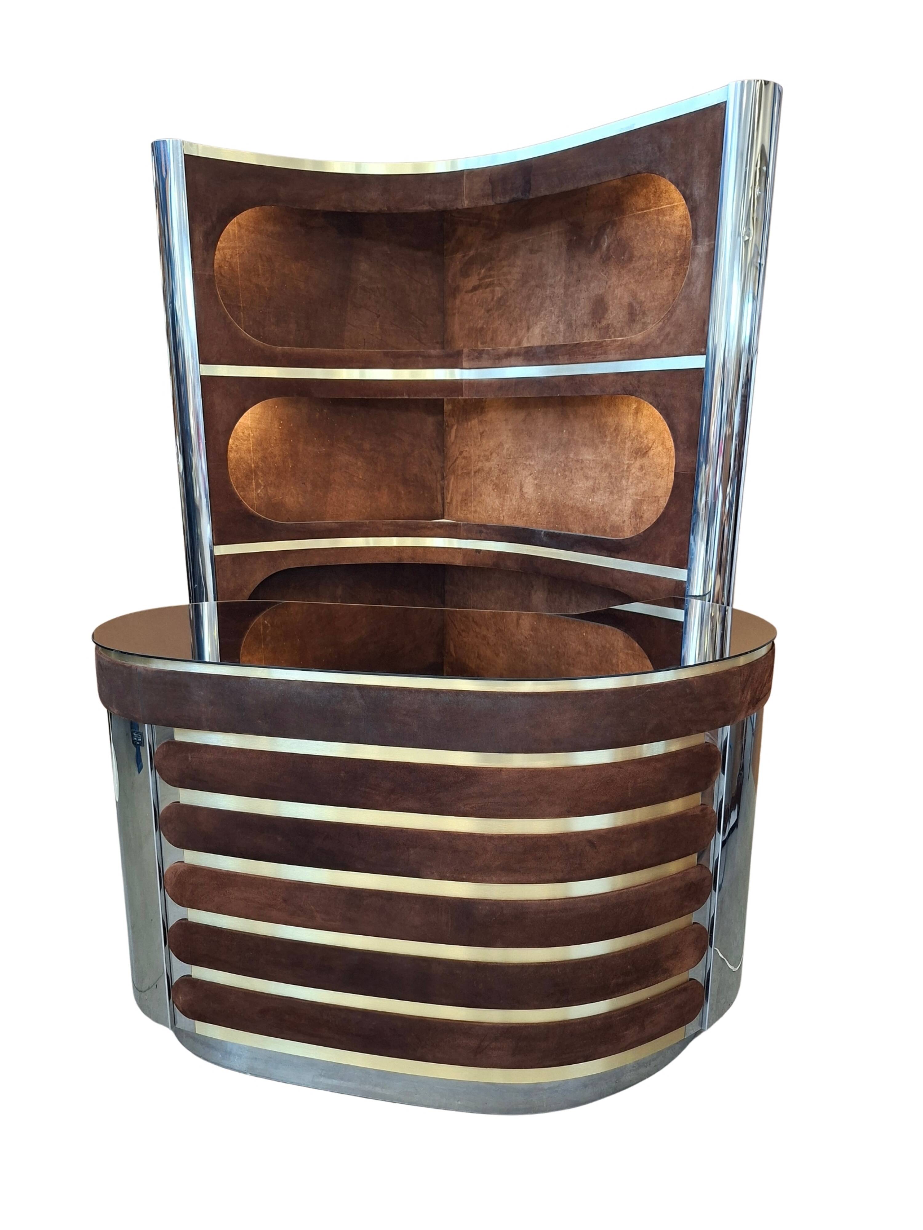 Bar dans le goût de Willy Rizzo, années 70