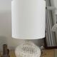 Lampe vintage en pierre sculpté